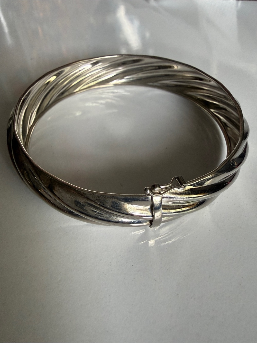 Classic Lirm Italy 925 Sterling Twisted Bangle Bracelet - Women's Jewelry